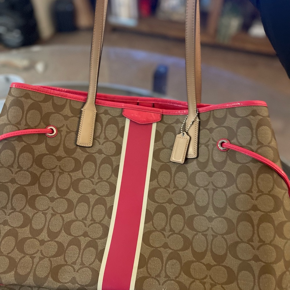 Coach Brown and Pink Women's Bag - Picture 10 of 10